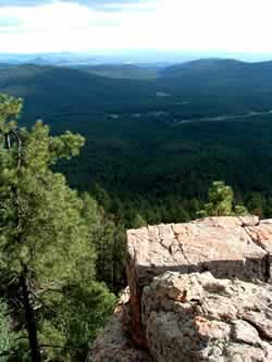 100 mile views from the Mogollon Rim!